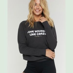 EUC Size Small “Love Yourself Like Crazy” Sweatshirt